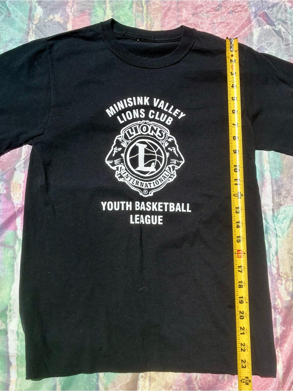 Black punk vintage retro, grunge T-Shirt - Youth Basketball